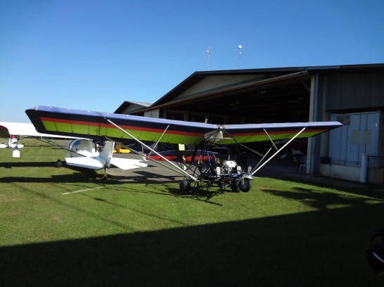 So this is an ultralight. From afar, it's like a dragonfly.