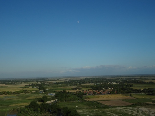 The clouds are like the net that's catching the moon! Do you see it?