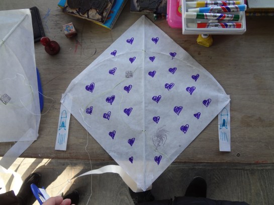 Purple hearts and blue rockets. It was quite cold and this was the best I could do with freezing hands.