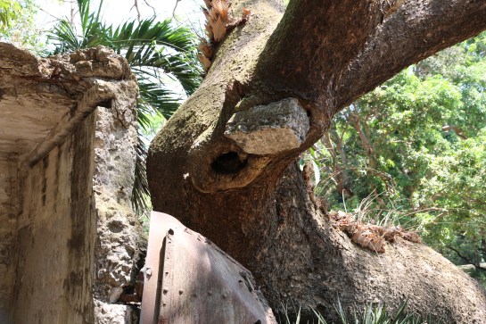 Close up of the concrete block
