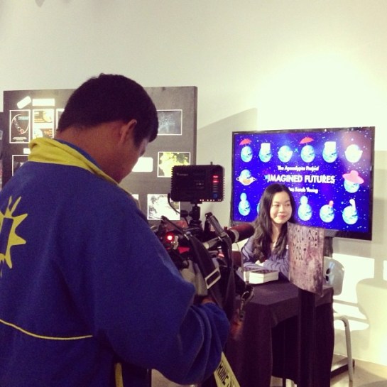 Solar News filming The Apocalypse Project booth during Media Day last month