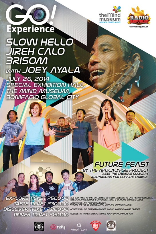 Future Feast poster by Radio Republic, highlighting featured artists, special guest artist, and the chefs