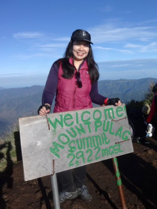 Me at the peak! I want to redesign this sign.