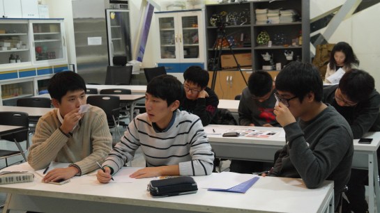 The students did my smell memory experiment where I gave them mystery smells to sniff and asked them to recall the memory that came to mind.